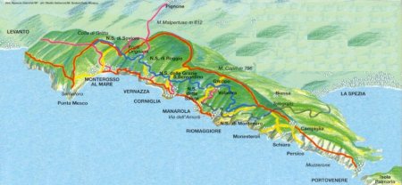 map from cinqueterre.mrvisitor.com